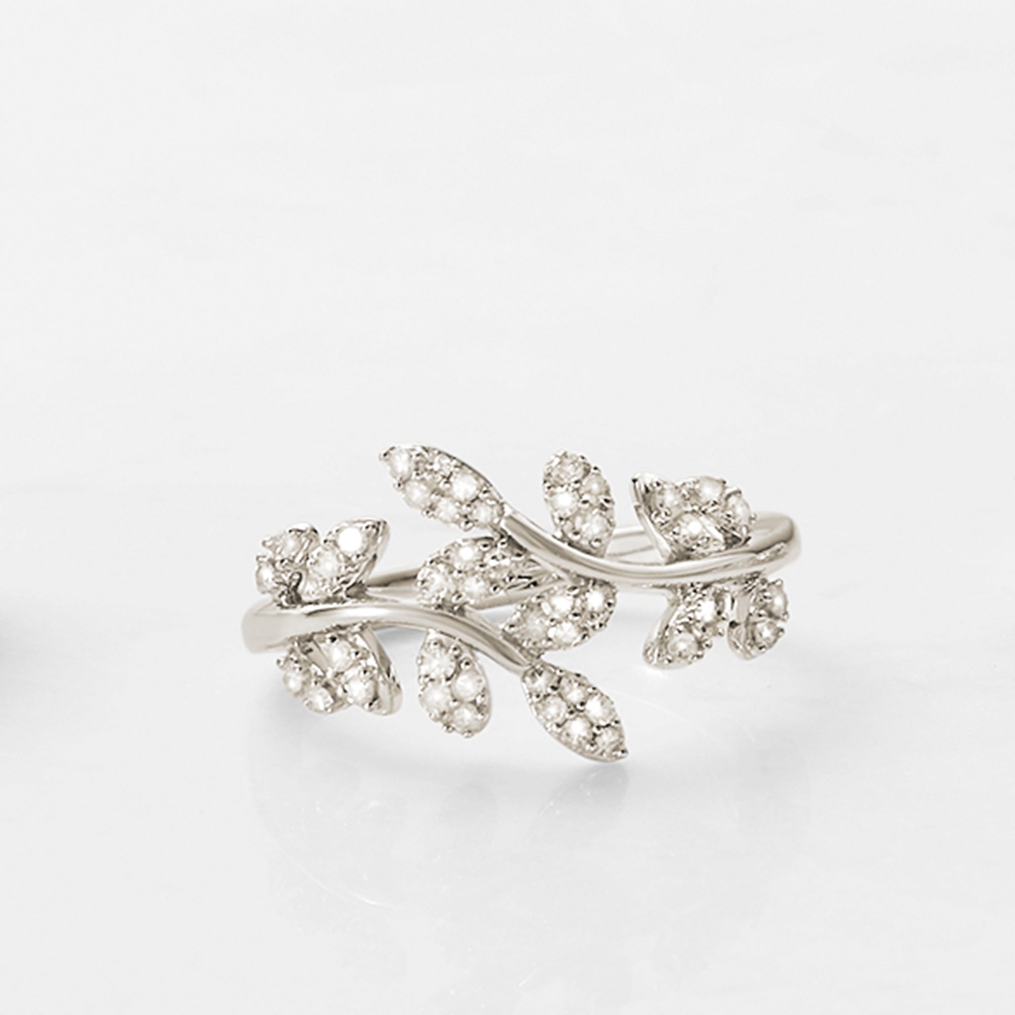 33 ct. t.w. Diamond Vine Ring in Sterling Silver