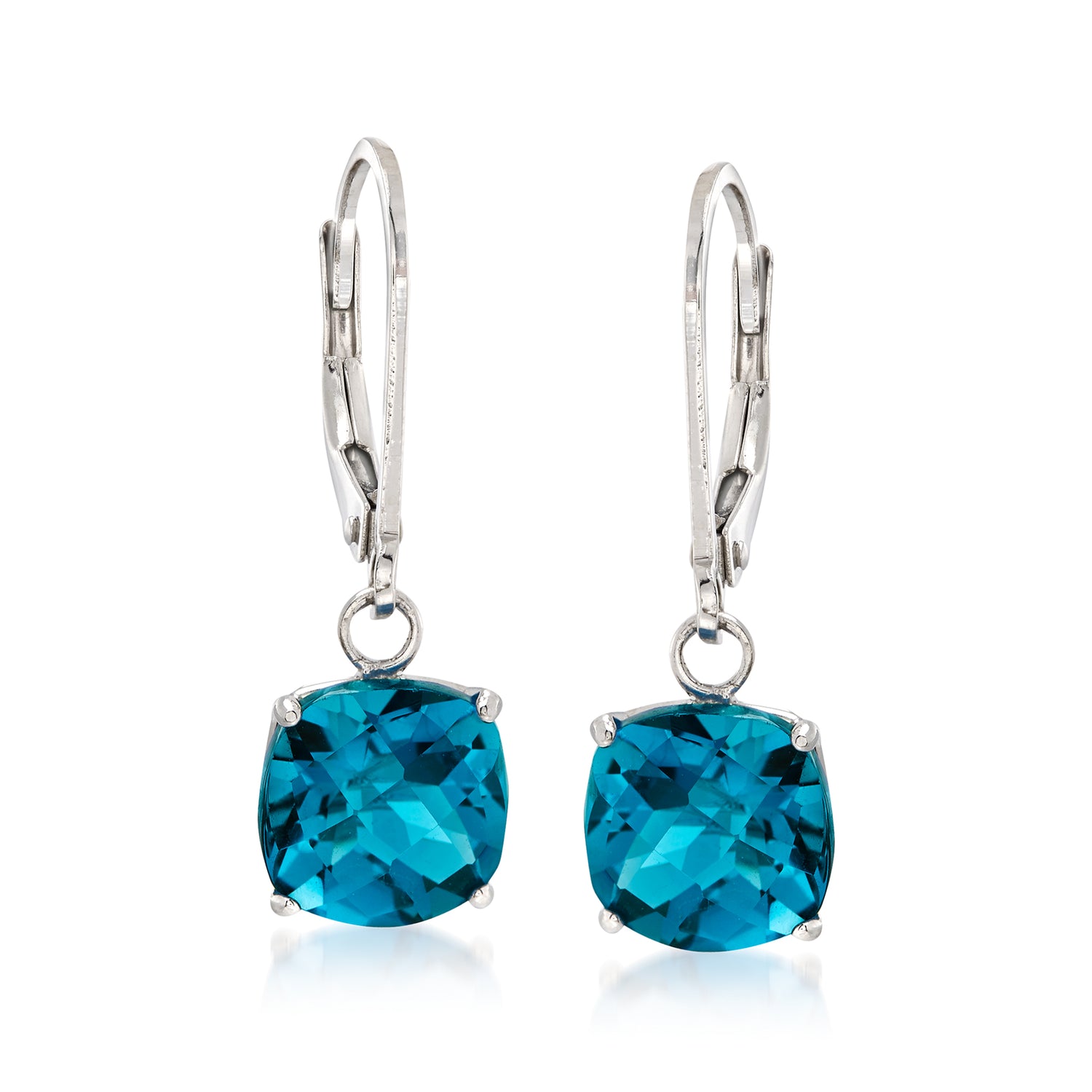 5.00 ct. t.w. London Blue Topaz Drop Earrings in Sterling Silver