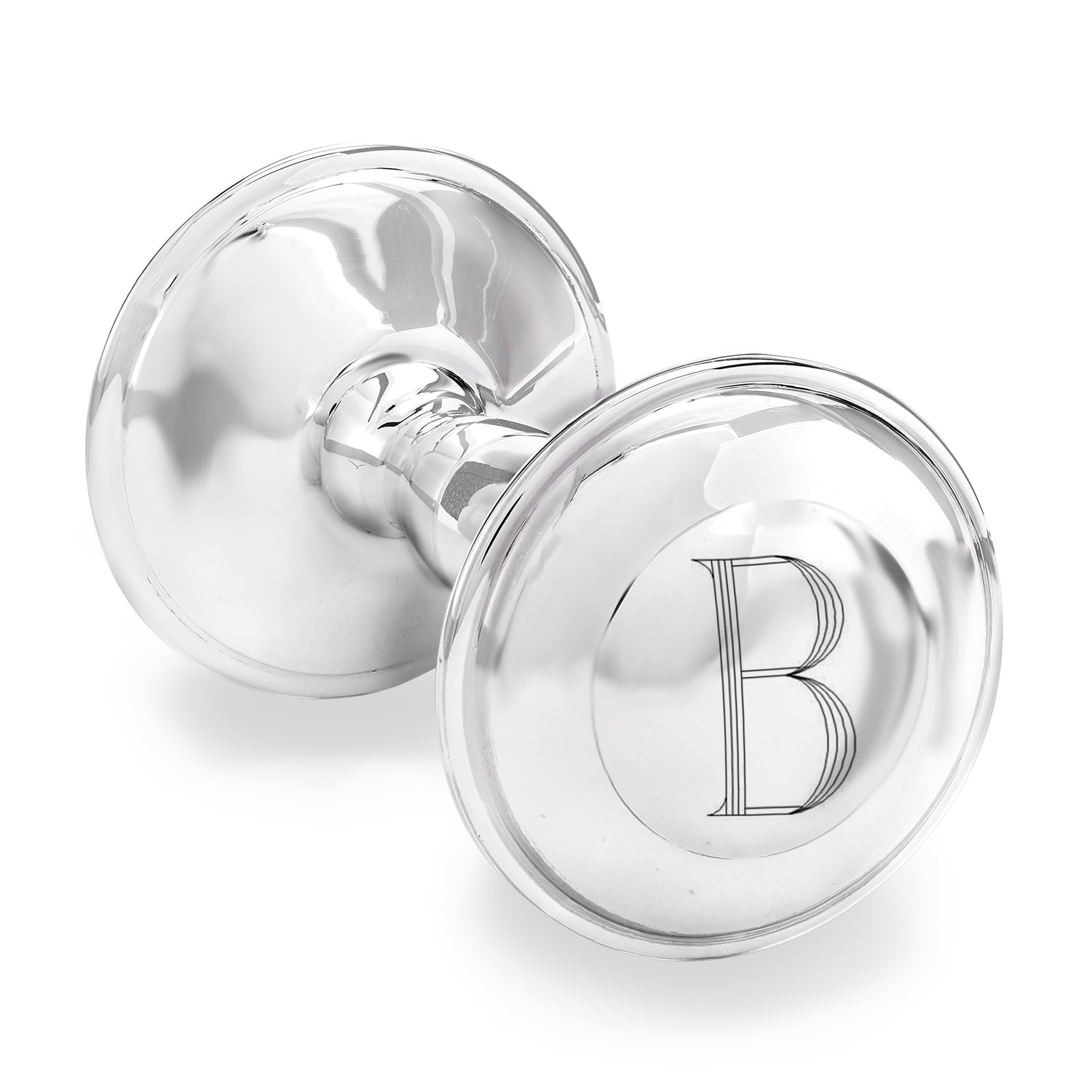Cunill Sterling Silver Personalized Baby Rattle