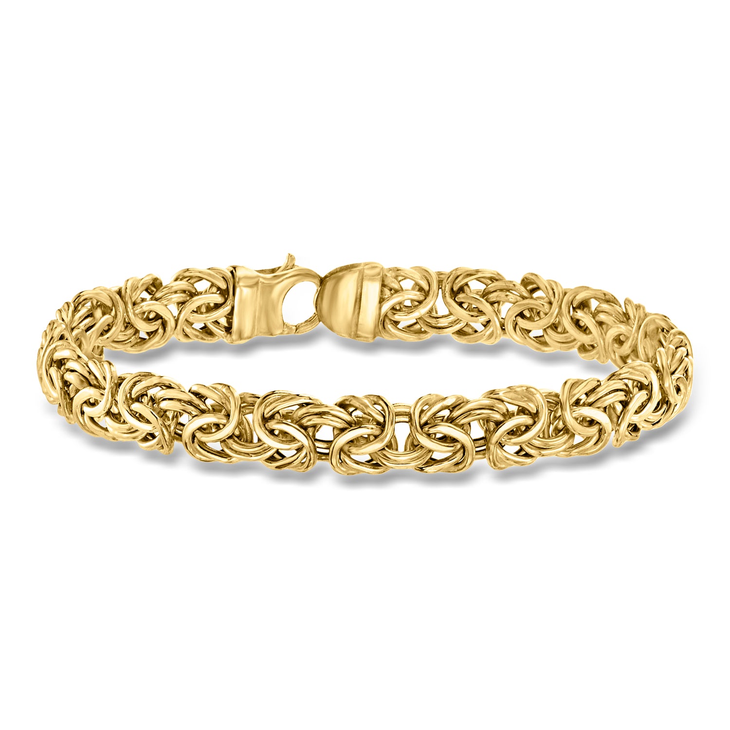 14kt Yellow Gold Byzantine Bracelet