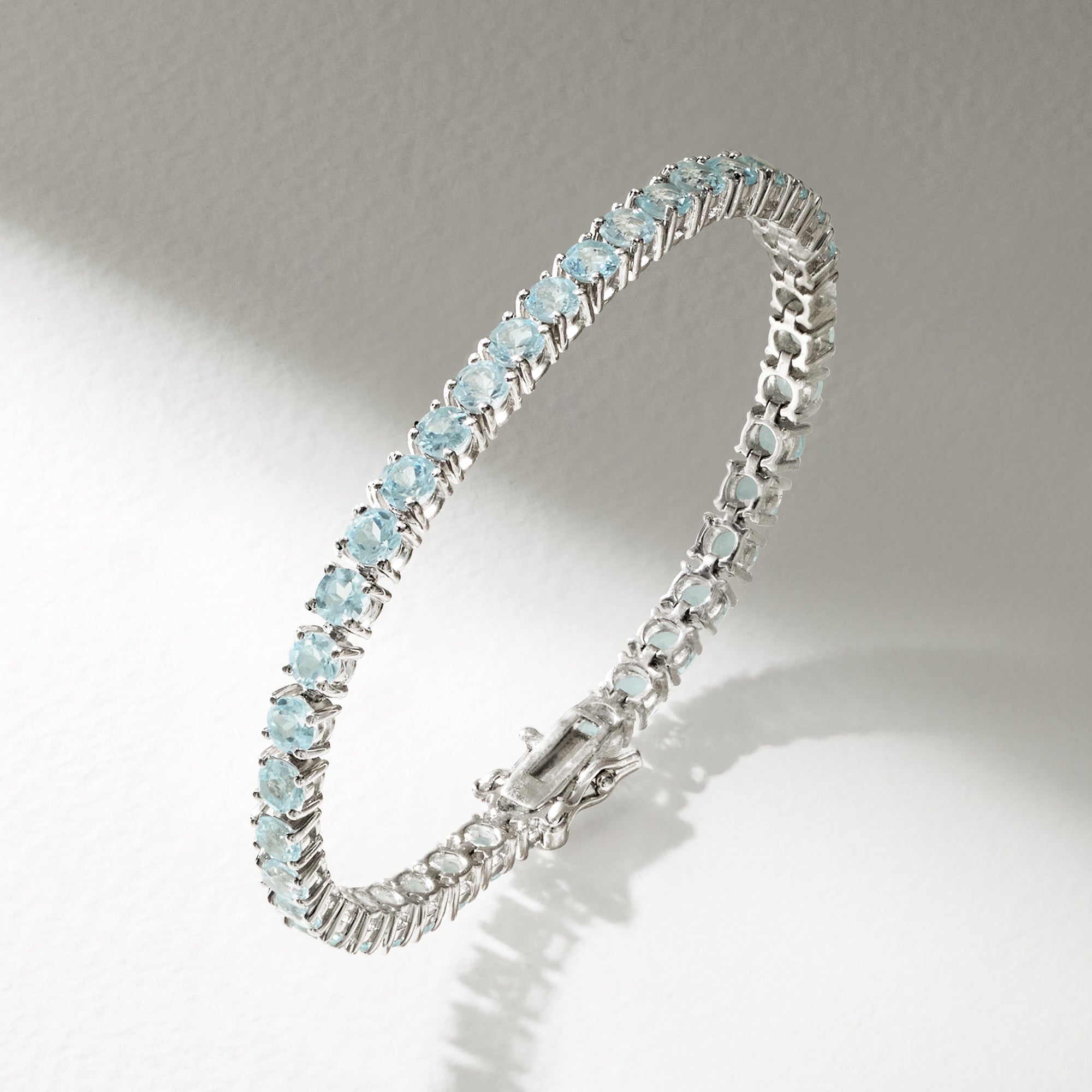 9.00 ct. t.w. Sky Blue Topaz Tennis Bracelet in Sterling Silver