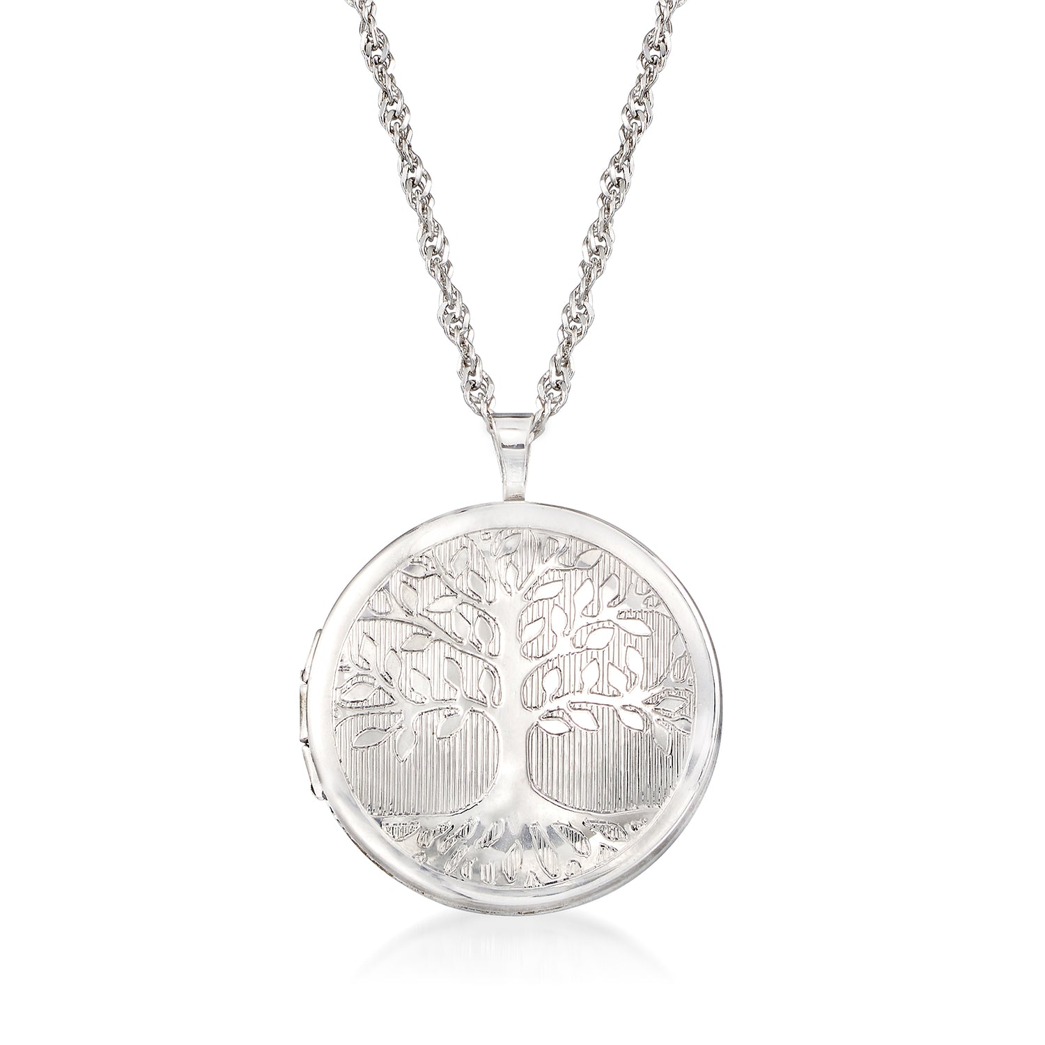 Sterling Silver Tree of Life Locket Necklace