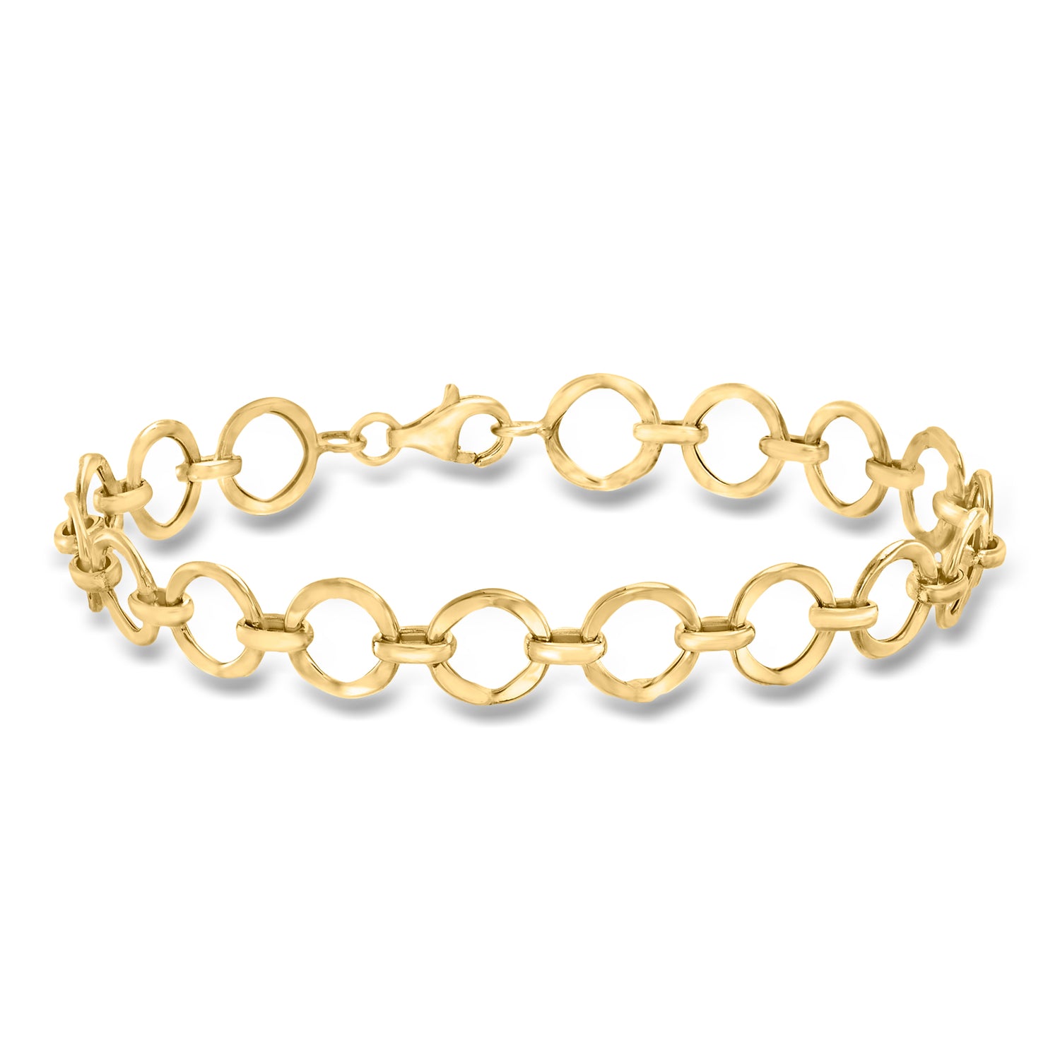 14kt Yellow Gold CircleLink Bracelet