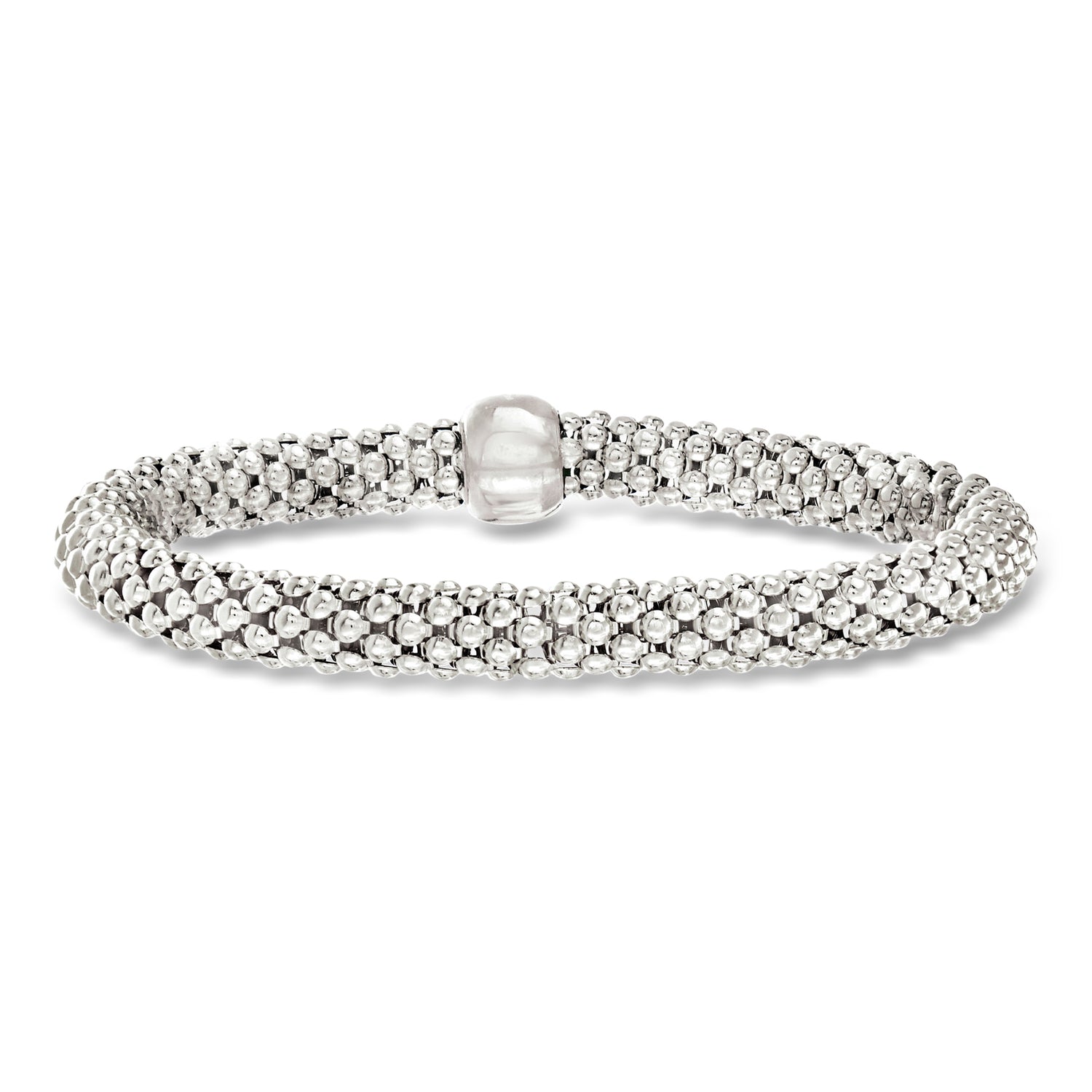 Italian Sterling Silver PopcornLink Bracelet