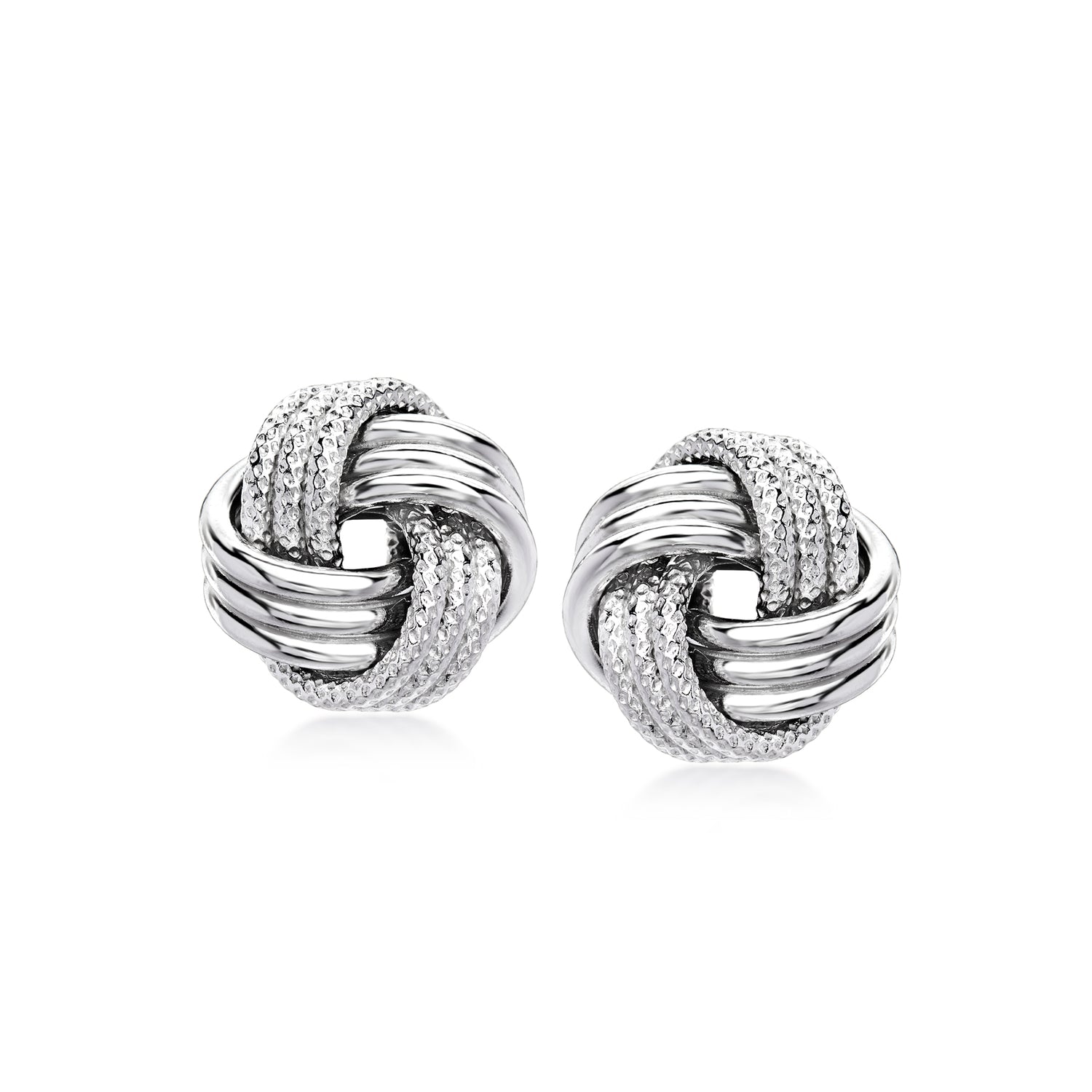 Italian Sterling Silver Love Knot Earrings