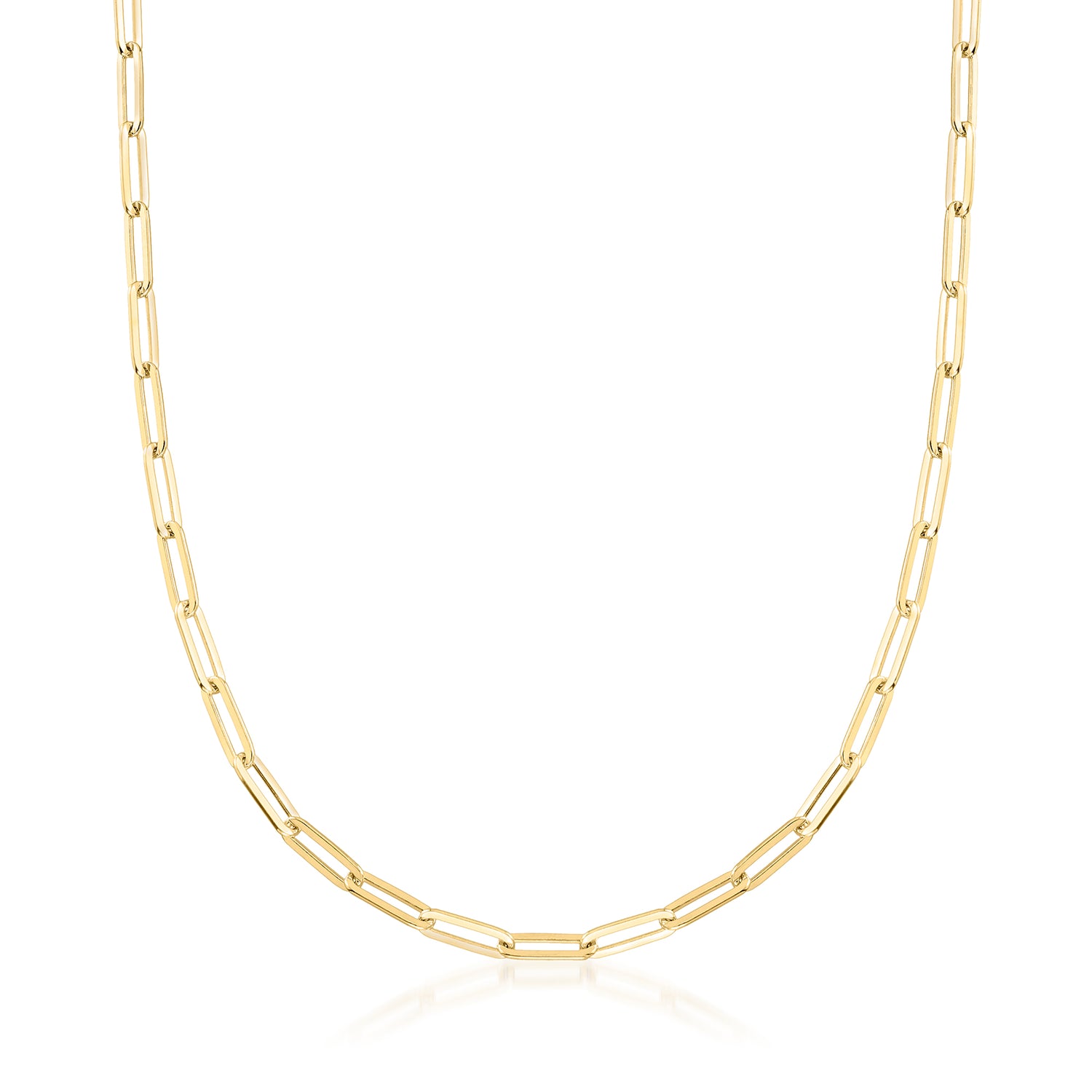 Charles Garnier 18kt Gold Over Sterling Paper Clip Link Necklace