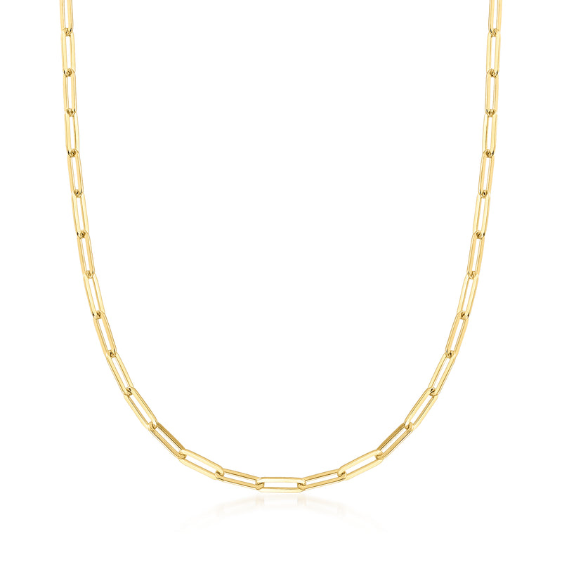 Charles Garnier gold paper-clip link necklace with rectangular chain links