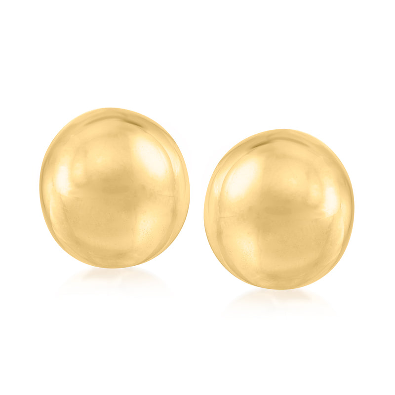 Roberto Coin 18kt yellow gold round dome stud earrings