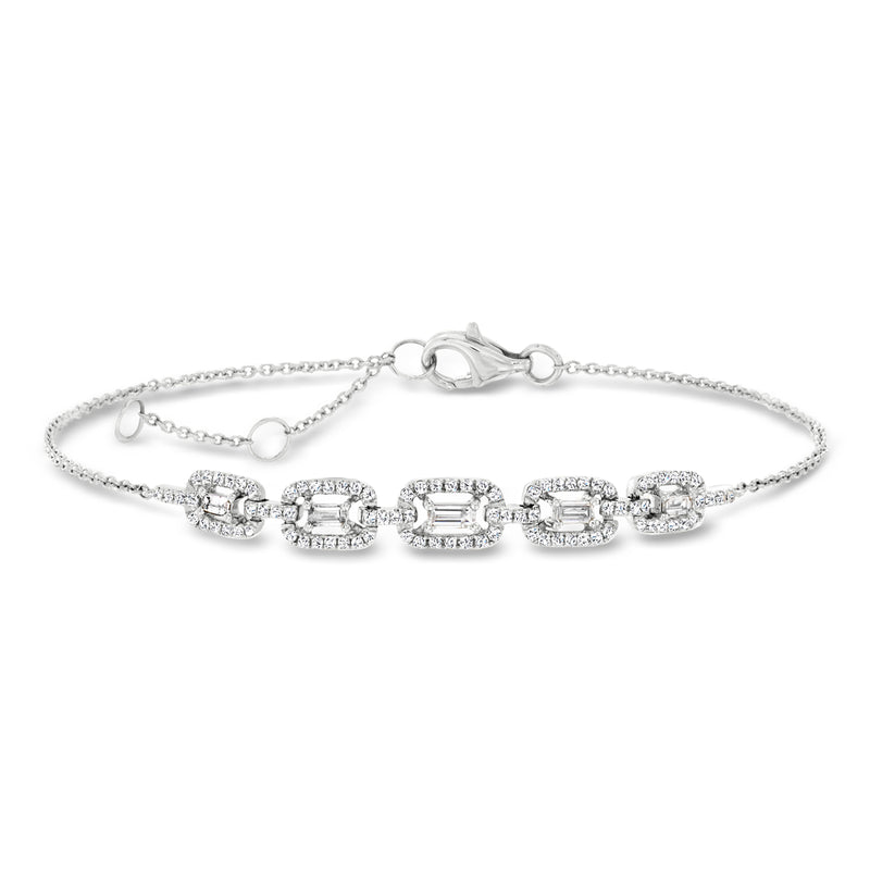 .50 ct. t.w. Diamond Link Bracelet in 18kt White Gold
