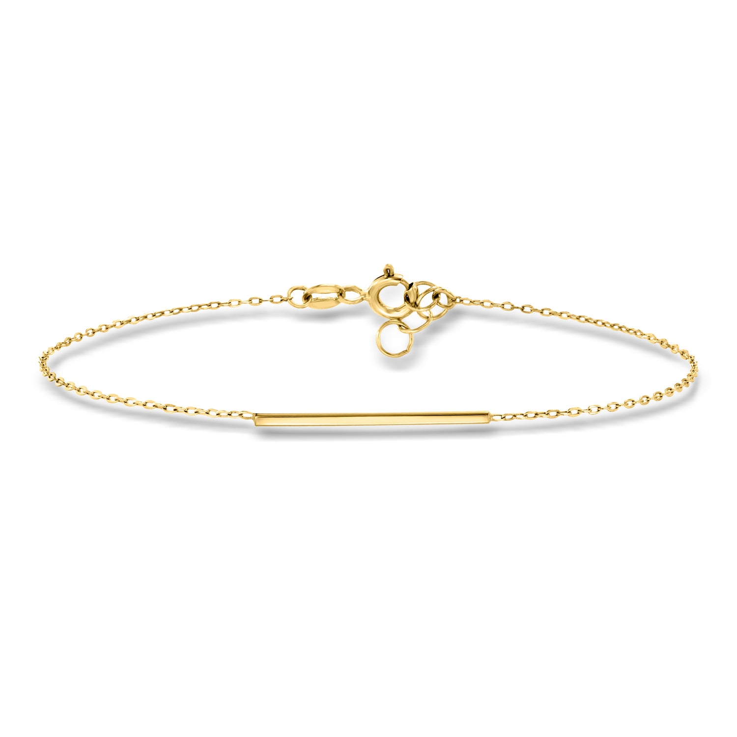 Italian 14kt Yellow Gold Bar Bracelet