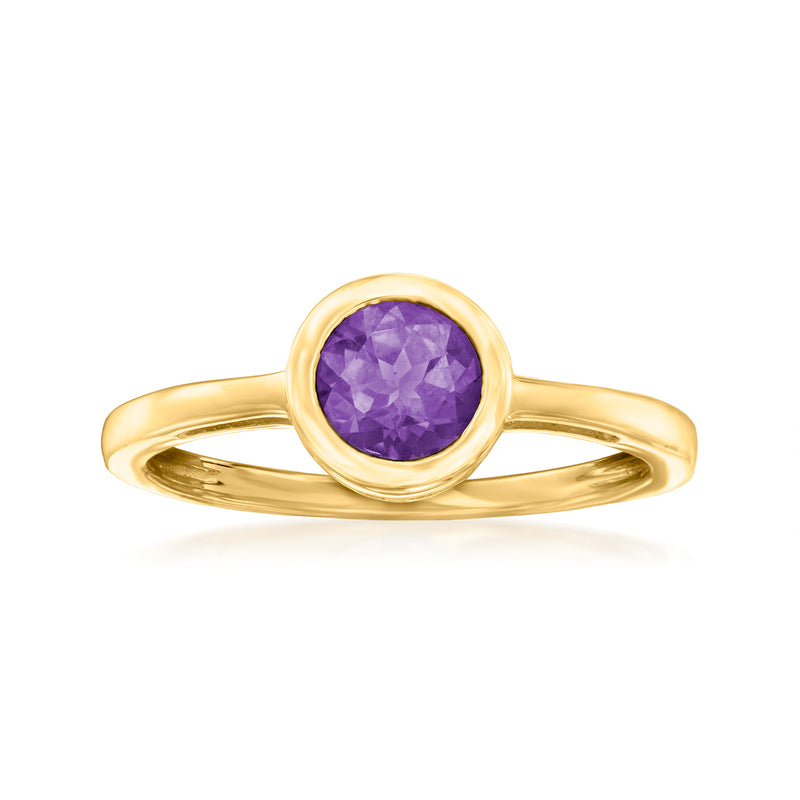 1.60 ct. t.w. Amethyst Jewelry Set: Pendant Necklace and Ring in 18kt Gold Over Sterling