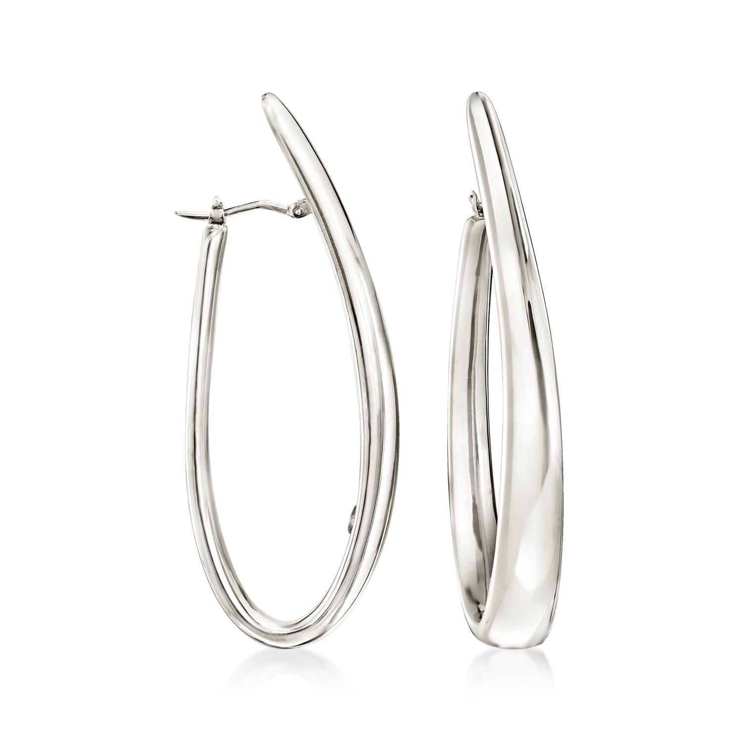 Italian Sterling Silver Hoop Earrings