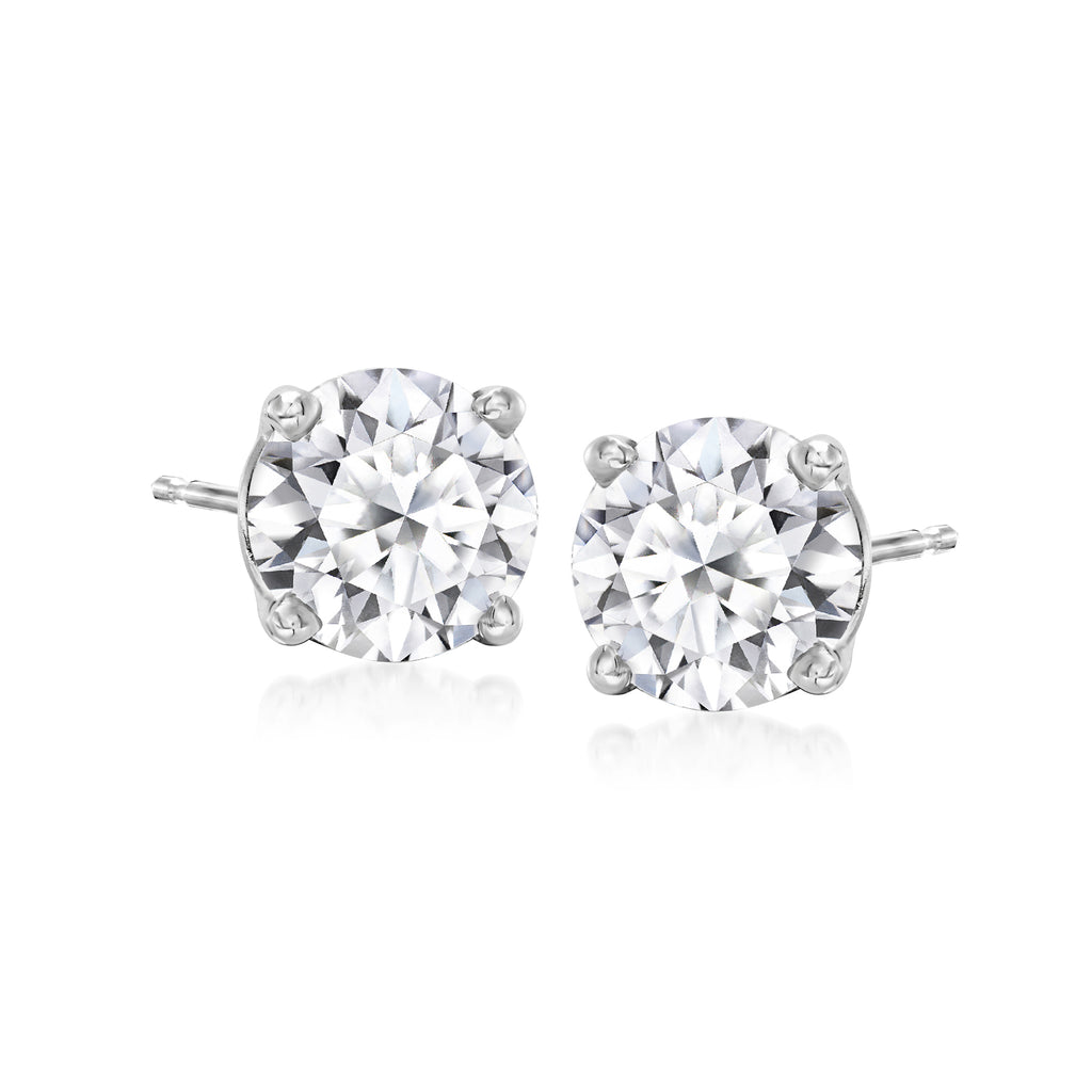 3.00 Carat Lab-Grown Diamond Stud Earrings in Platinum