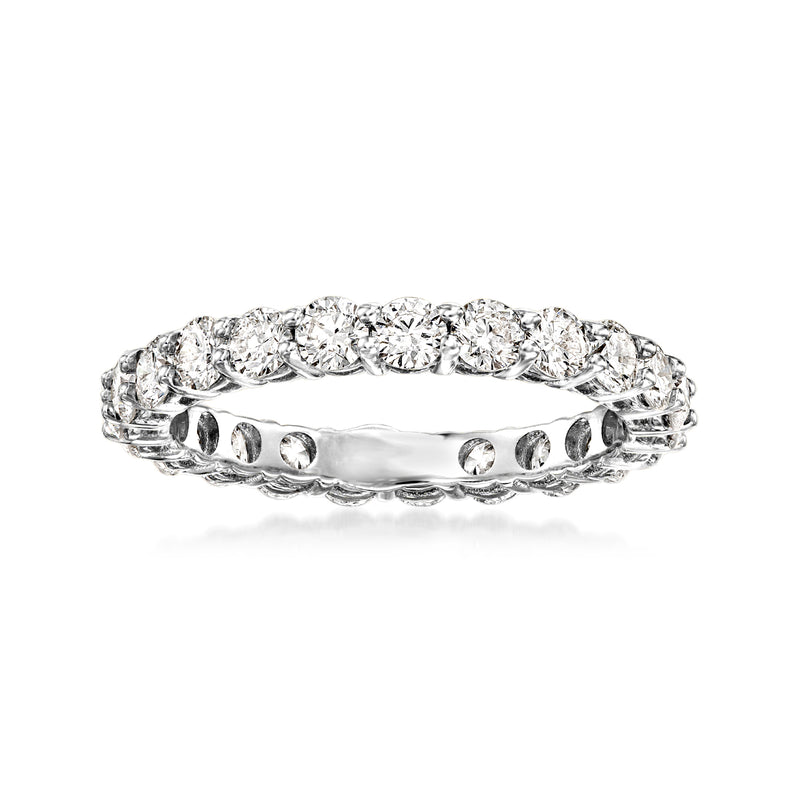 Diamond eternity band in white gold