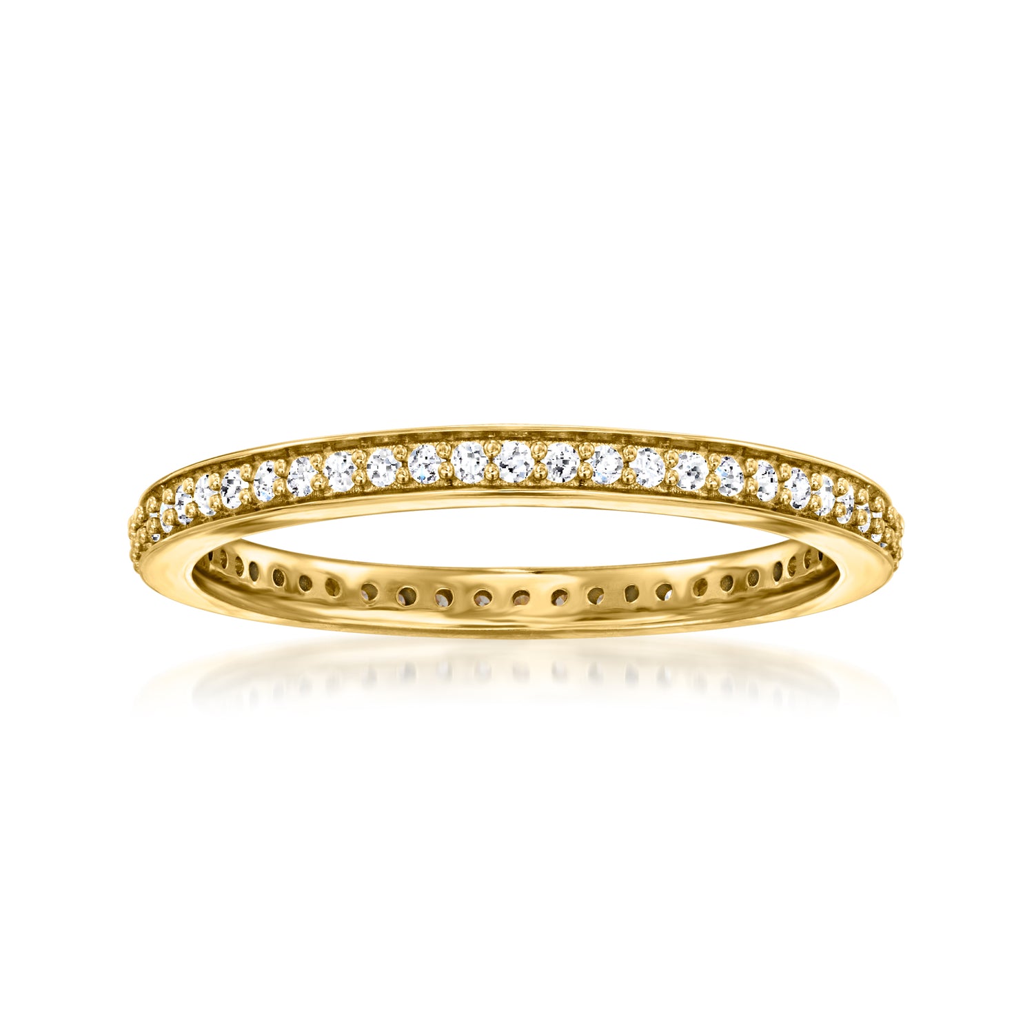 .25 ct. t.w. Lab Grown Diamond Eternity Band in 18kt Gold Over Sterling
