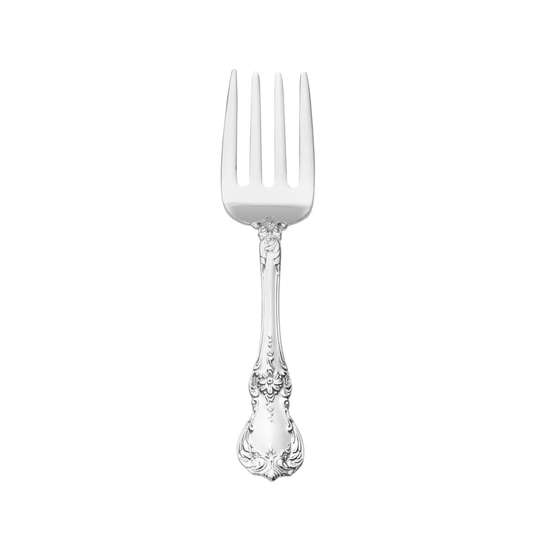Towle Old Master sterling silver baby fork with ornate engraved handle