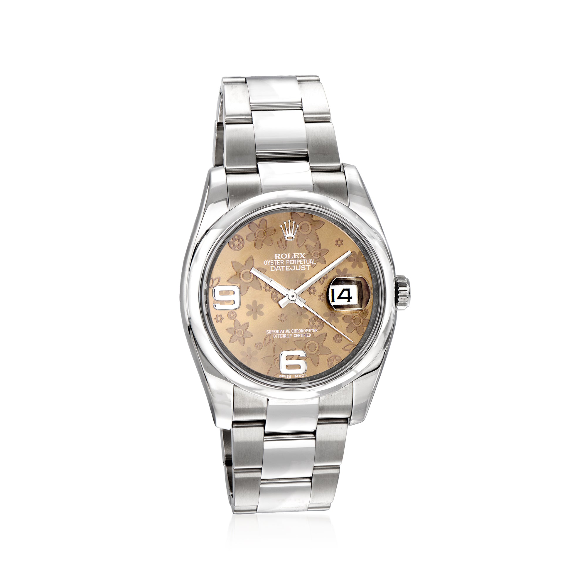 PreOwned Rolex Datejust Womens 36mm Automatic Stainless Steel Watch