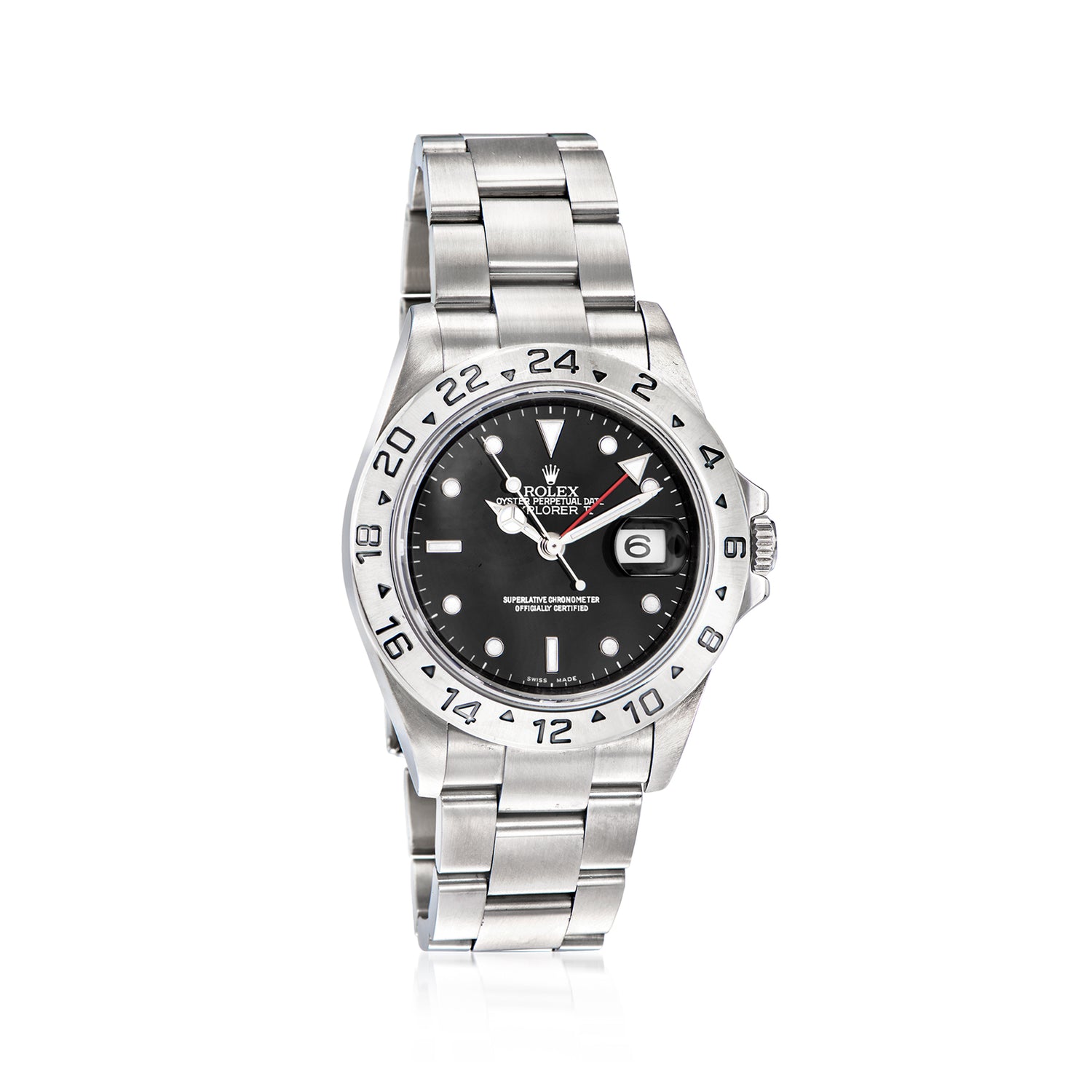 PreOwned Rolex Explorer II Mens 40mm Automatic Watch in Stainless Steel