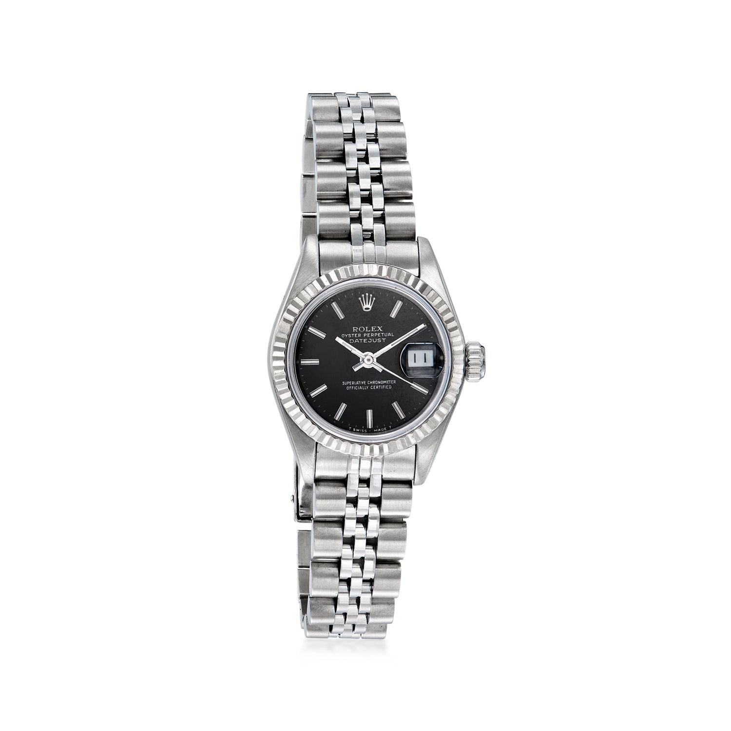 Pre-Owned Rolex Datejust Women's 26mm Automatic Stainless Steel and 18kt White Gold Watch