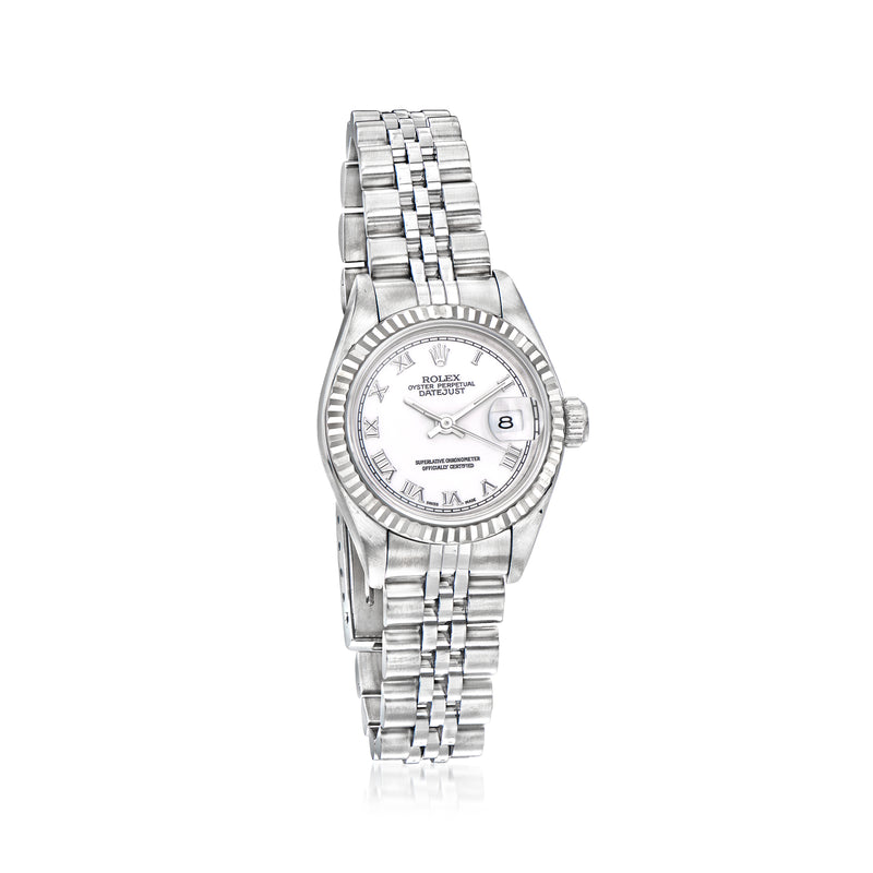 Rolex Datejust 26mm stainless steel and white gold automatic watch, jubilee bracelet