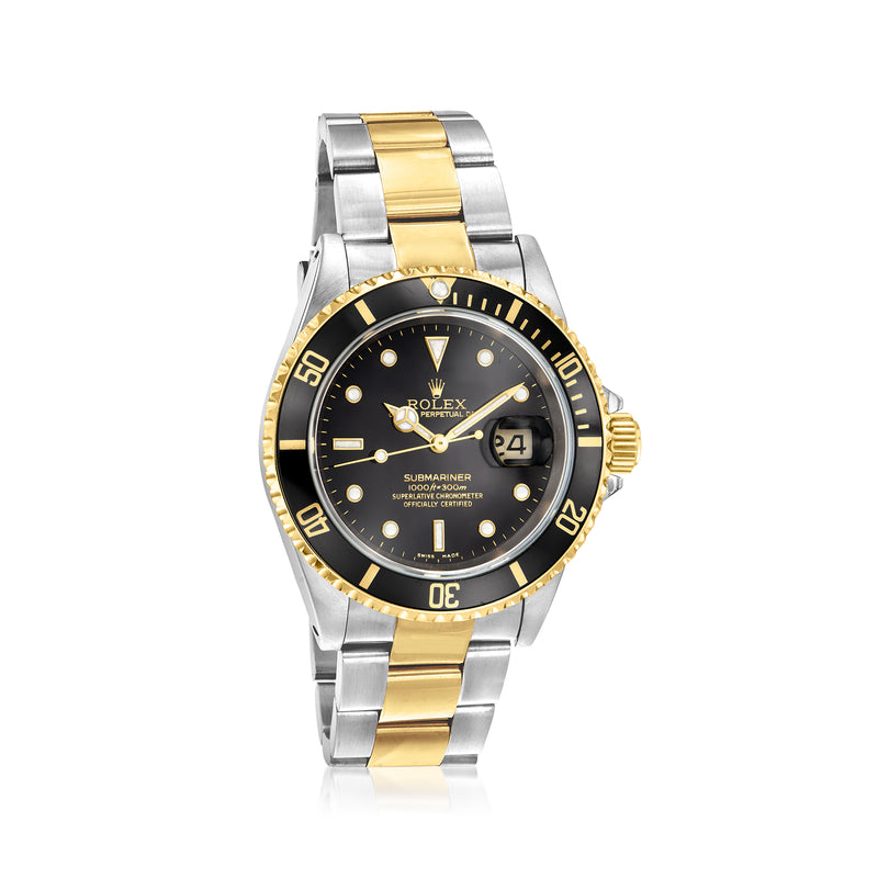 Pre-owned Rolex Submariner Date watch, stainless steel and 18kt yellow gold, black dial