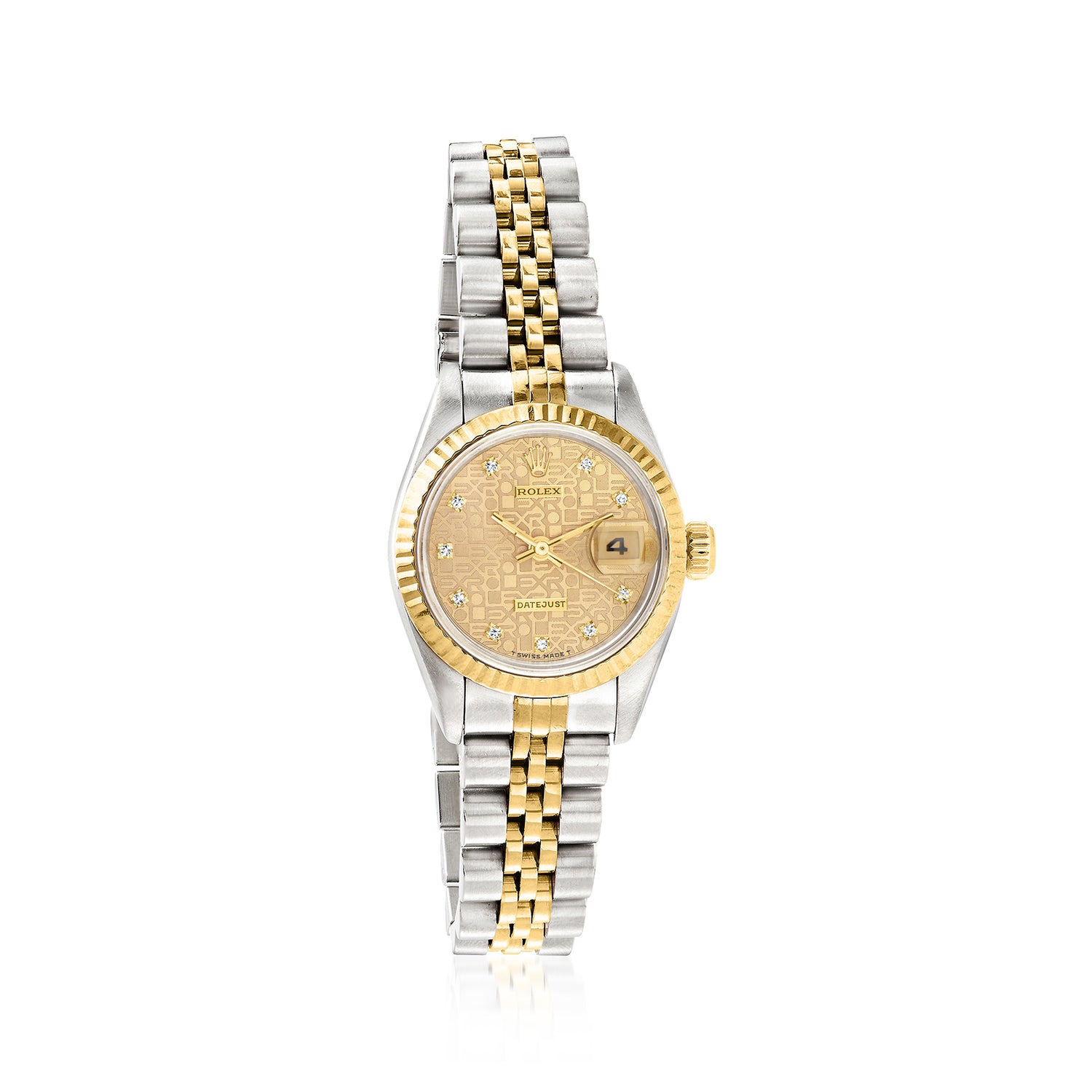 PreOwned Rolex Datejust Womens 26mm Automatic Stainless Steel and 18kt Yellow Gold Watch