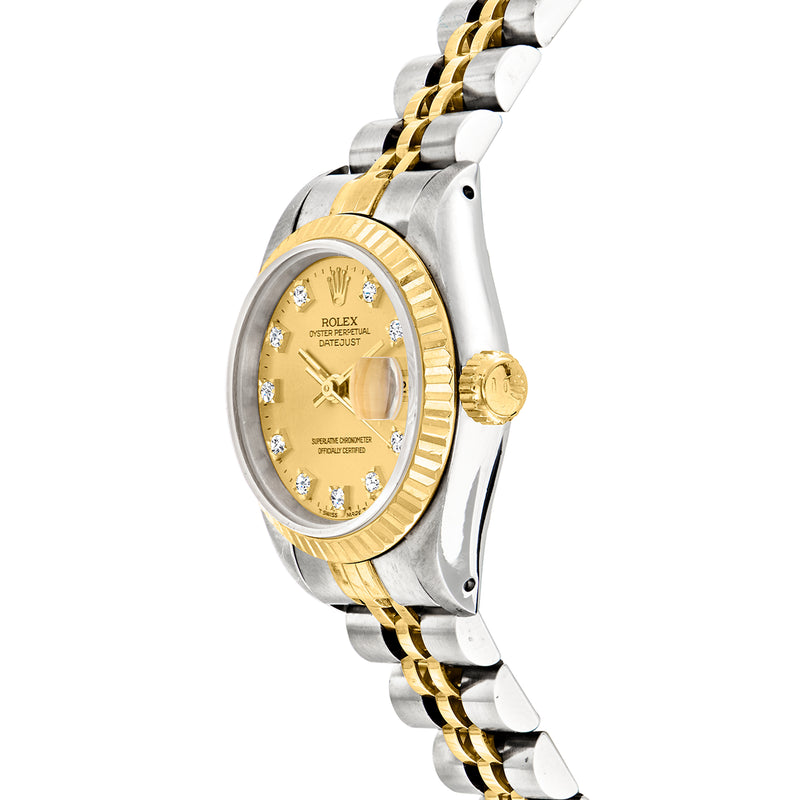 Pre-Owned Rolex Datejust Women's 26mm Automatic Stainless Steel and 18kt Yellow Gold Watch