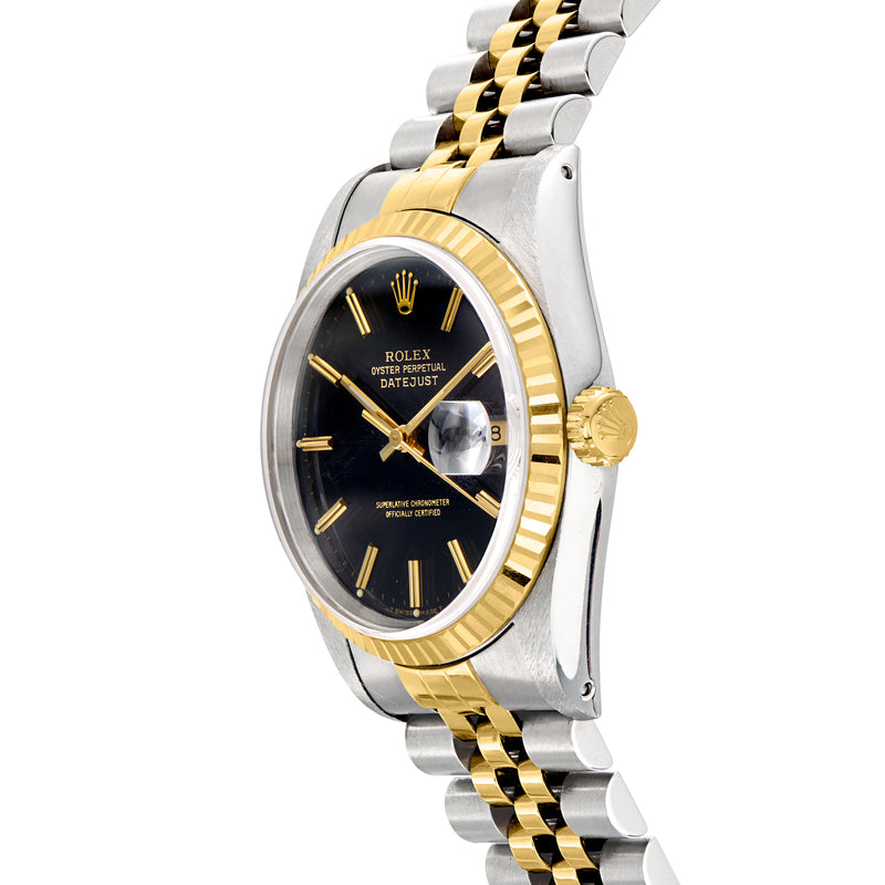 Pre-Owned Rolex Datejust Men's 36mm Automatic Stainless Steel and 18kt Yellow Gold Watch