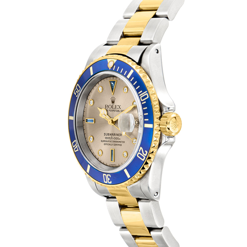 Pre-Owned Rolex Submariner Men's 40mm Automatic Stainless Steel and 18kt Yellow Gold Watch