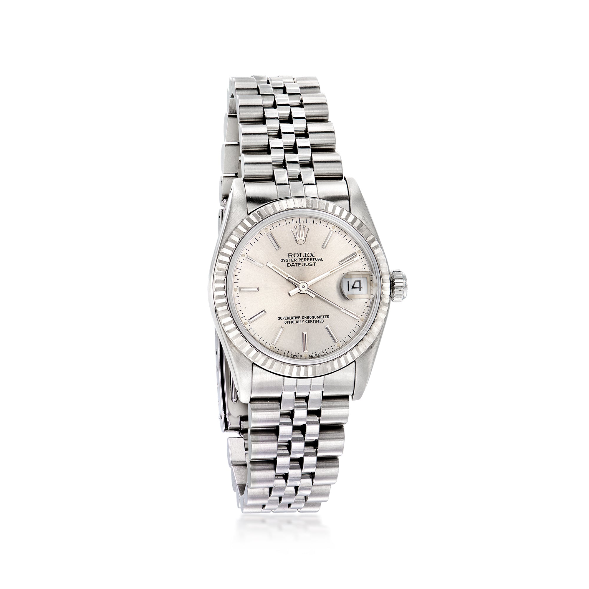 PreOwned Rolex Datejust Womens 31mm Automatic Stainless Steel and 18kt White Gold Watch