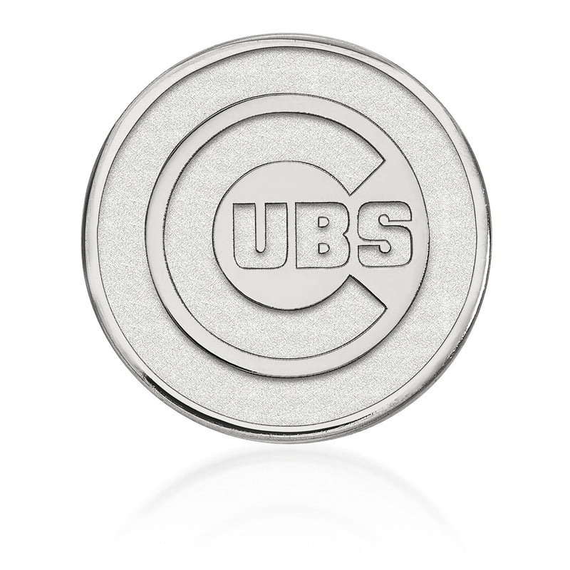 Round lapel pin with UBS logo in a double-ring design