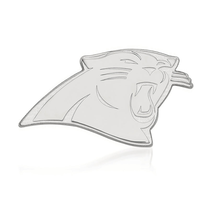 14kt white gold Carolina Panthers lapel pin with panther head design