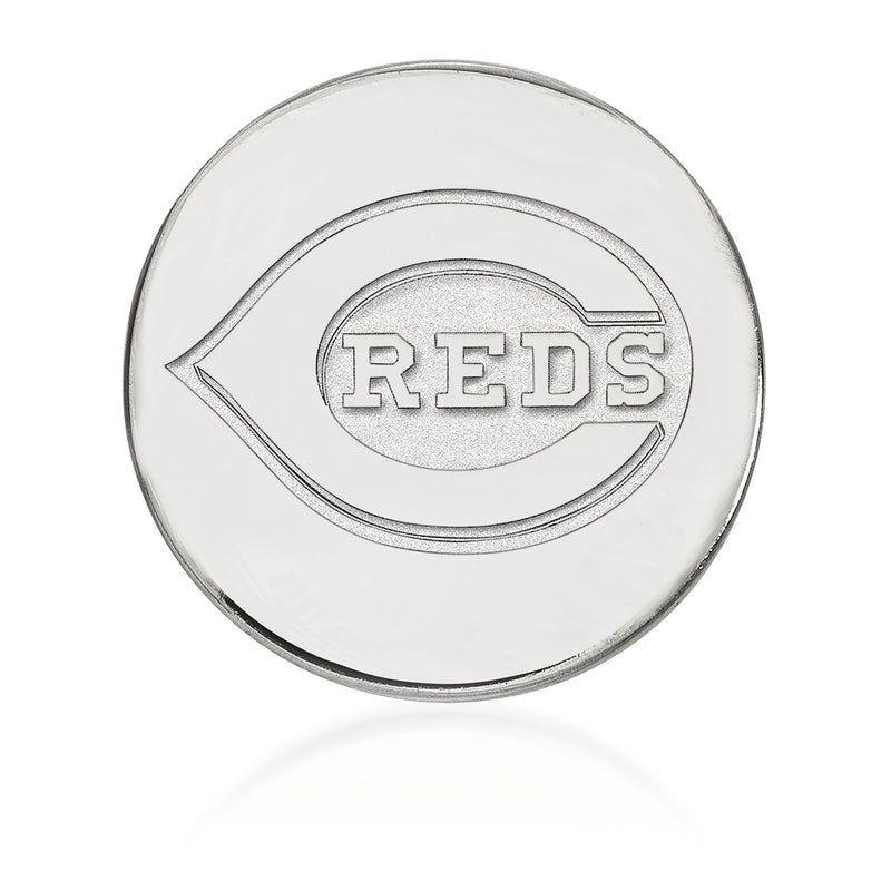Sterling silver Cincinnati Reds lapel pin with R.E.D.S emblem