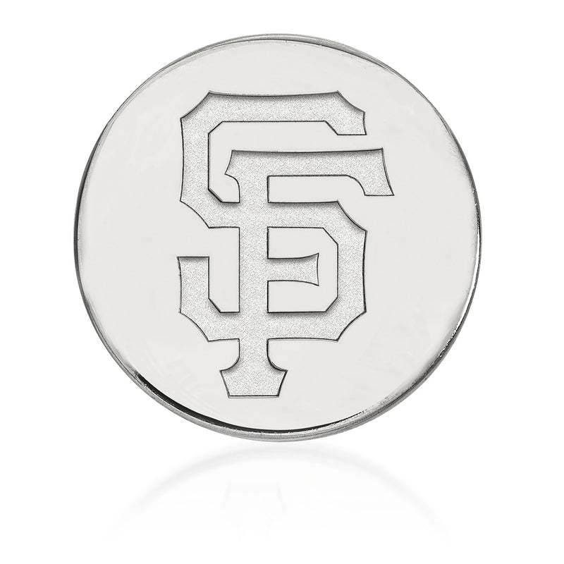 Sterling silver MLB San Francisco Giants lapel pin with raised Giants logo emblem