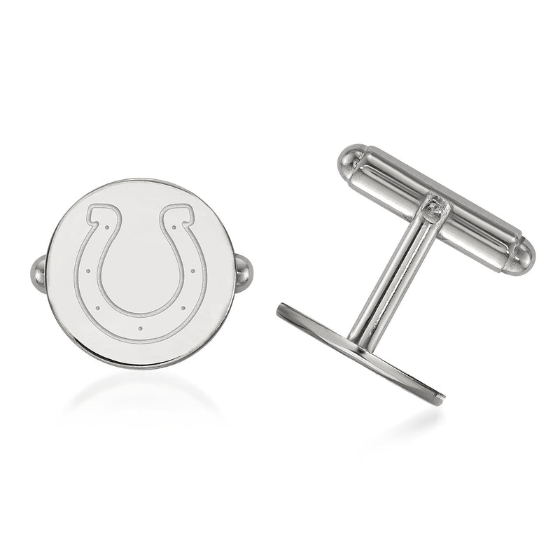 Sterling silver Indianapolis Colts horseshoe cuff links