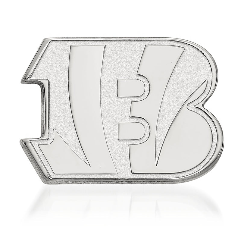 Sterling silver number 12 lapel pin with raised detail