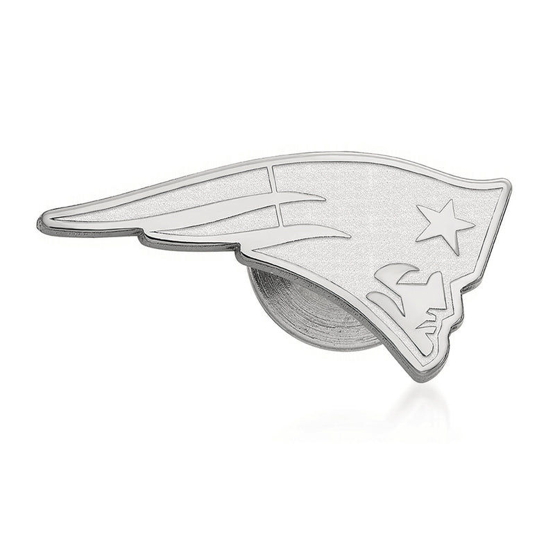 Sterling silver NFL New England Patriots lapel pin with star logo