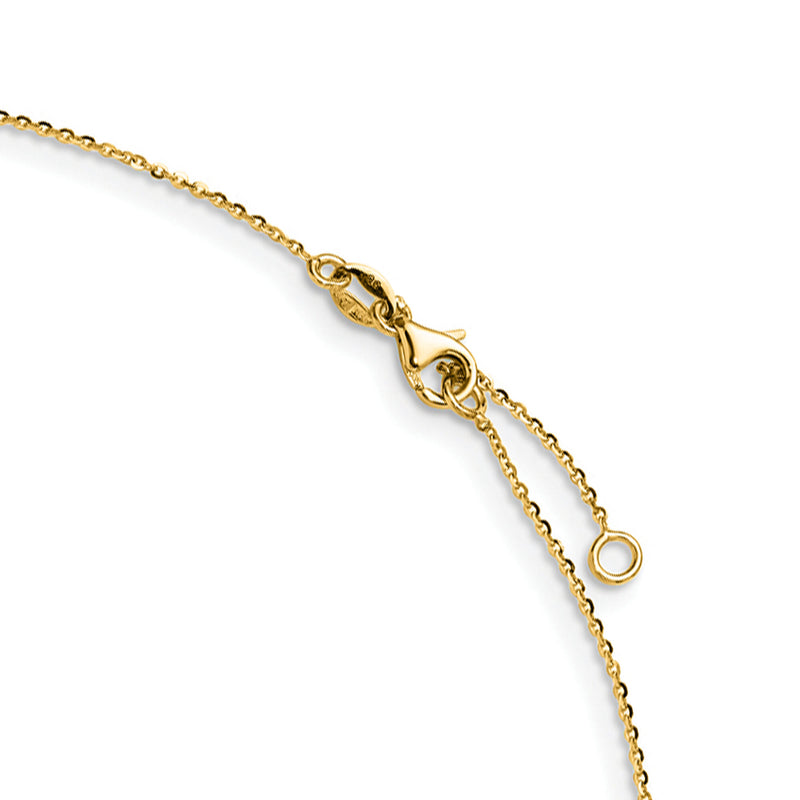 Italian 14kt Yellow Gold Twisted Pendant Necklace. 17"