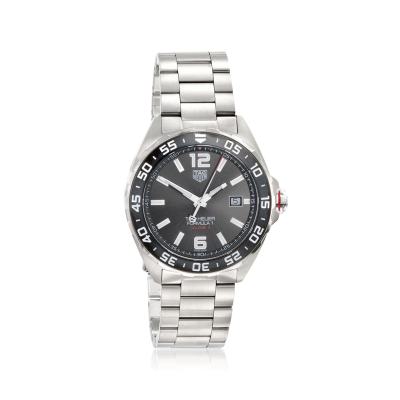TAG Heuer Formula 1 men's automatic watch with anthracite dial and stainless bracelet