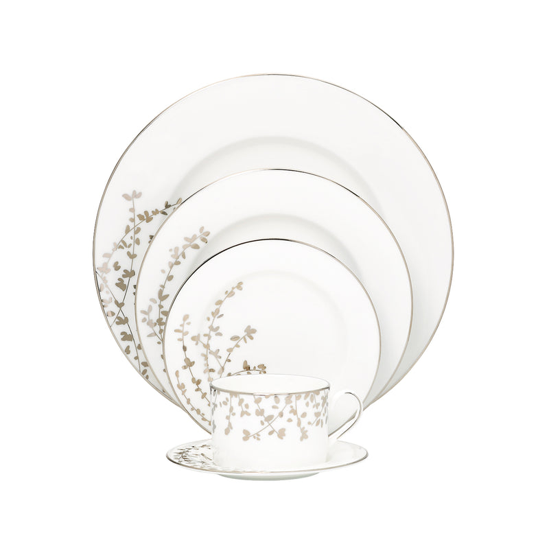 Kate Spade New York 5-piece place setting, white porcelain with floral sprig accents