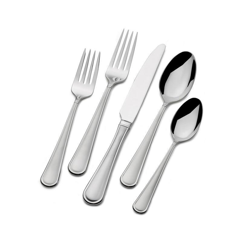 Mikasa Virtuoso Frost silver flatware set: forks and spoons