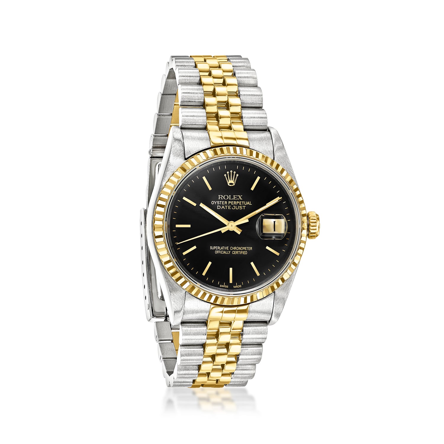 PreOwned Rolex Datejust Mens 36mm Automatic Stainless Steel and 18kt Yellow Gold Watch