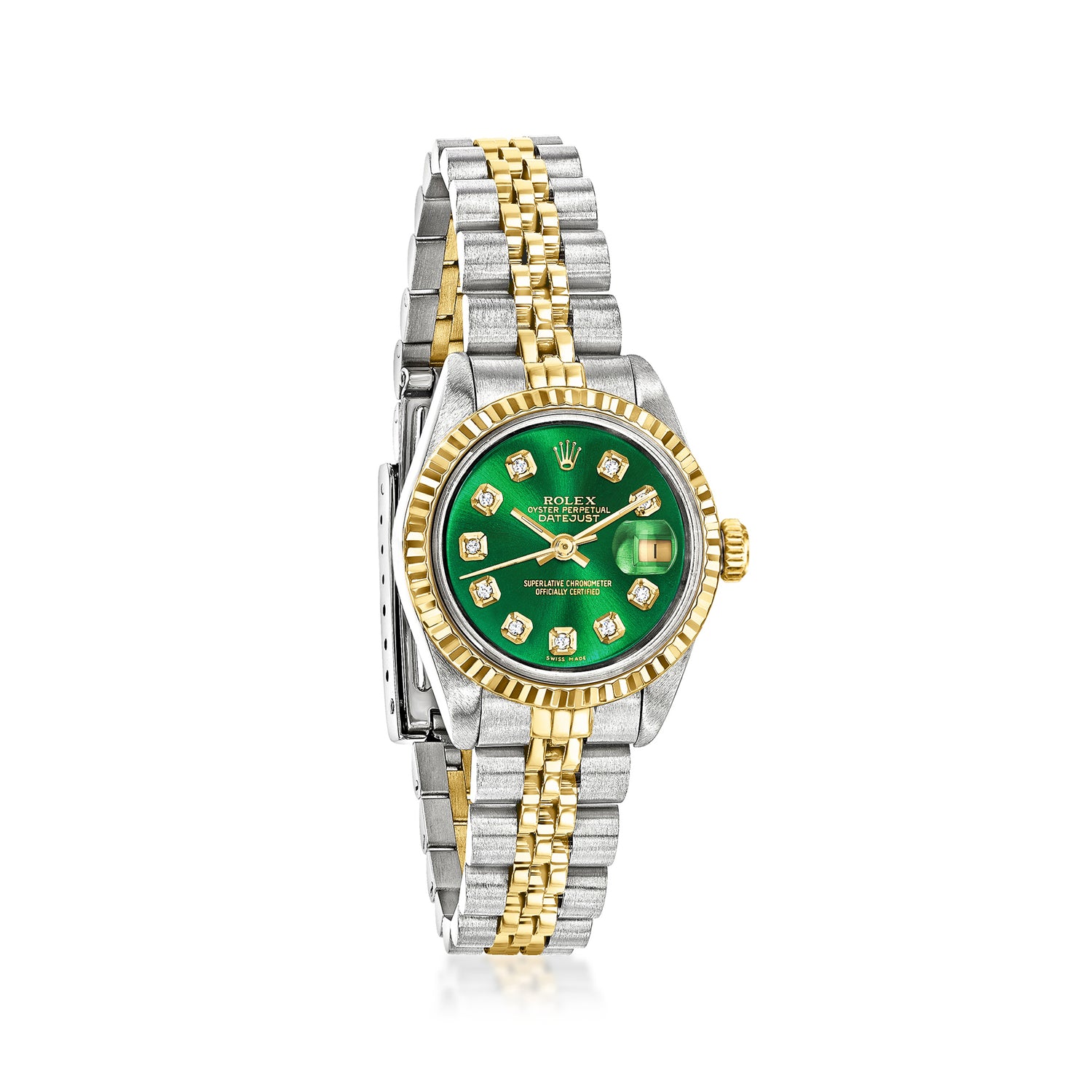 PreOwned Rolex Datejust Womens 26mm Automatic Stainless Steel and 18kt Yellow Gold Watch