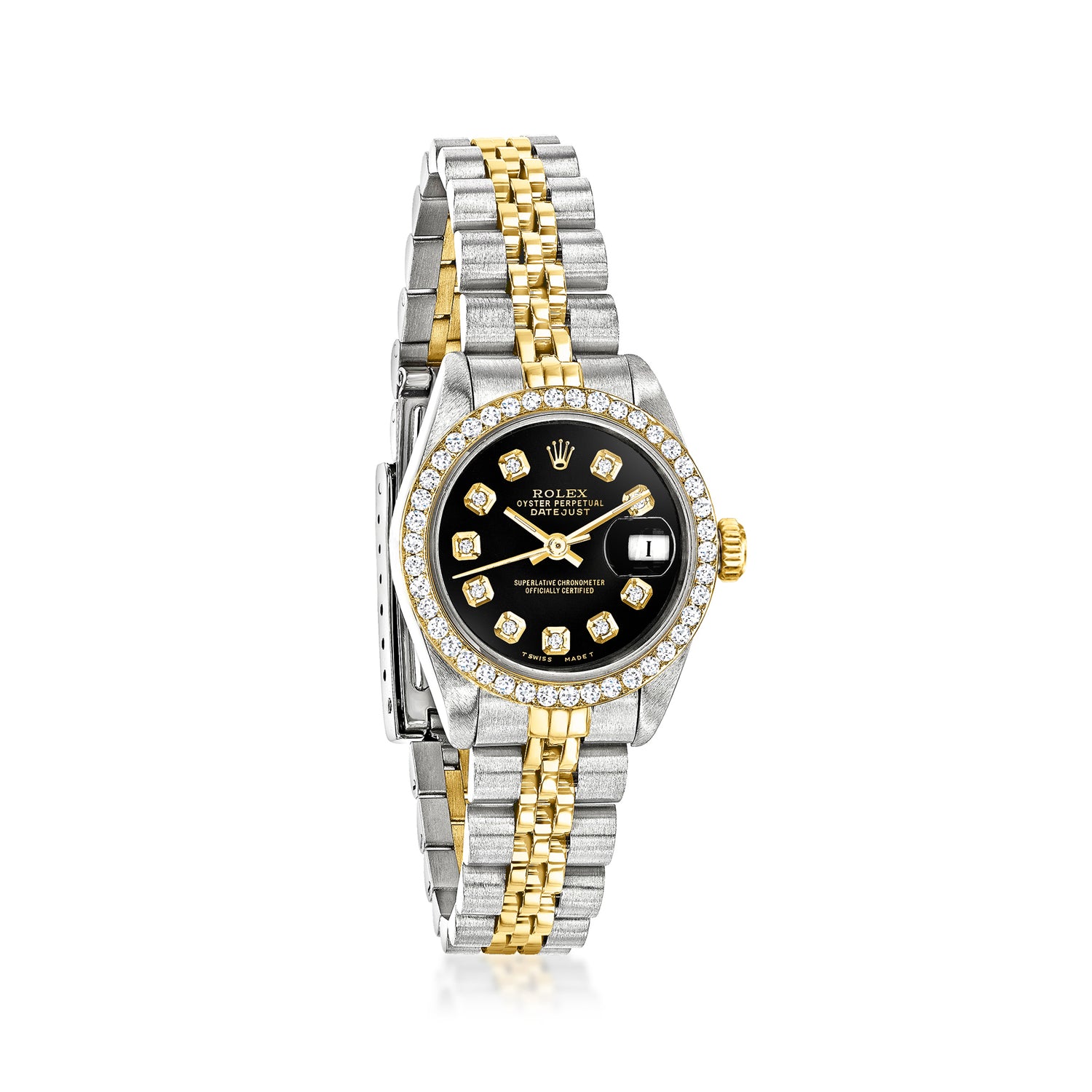 PreOwned Rolex Datejust Womens 26mm Automatic Stainless Steel and 18kt Yellow Gold Watch