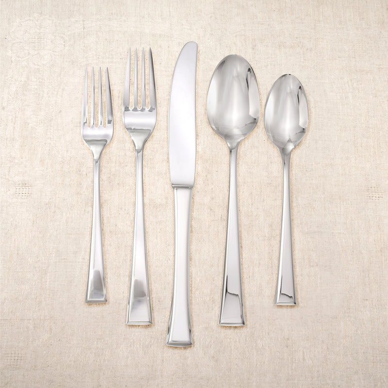 Yamazaki Epoch 18/8 stainless steel flatware set with forks, knives, spoons