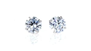 4.00 ct. t.w. CZ Stud Earrings in Sterling Silver