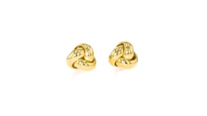 Italian 10kt Yellow Gold Love Knot Earrings