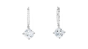 4.70 ct. t.w. CZ Drop Earrings in Sterling Silver