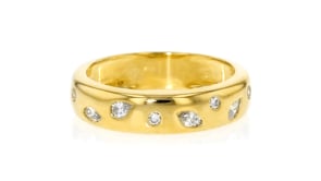 .25 ct. t.w. Scattered Lab-Grown Diamond Ring in 18kt Gold Over Sterling