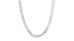 61.00 ct. t.w. Lab-Grown Diamond Tennis Necklace in 14kt White Gold